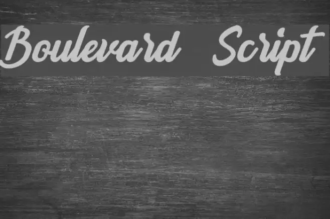 Boulevard Script Example 1