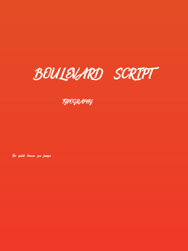 Boulevard Script Poster