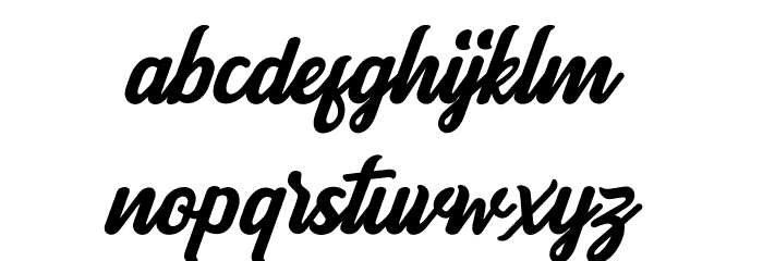 Boulevard Script Font LOWERCASE