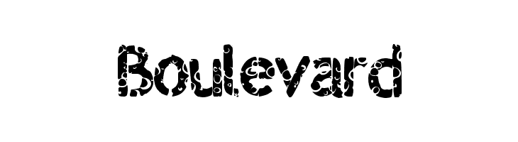 Boulevard Schriftart