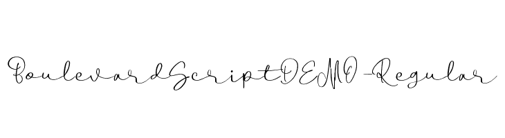 BoulevardScriptDEMO-Regular  لخطوط تنزيل