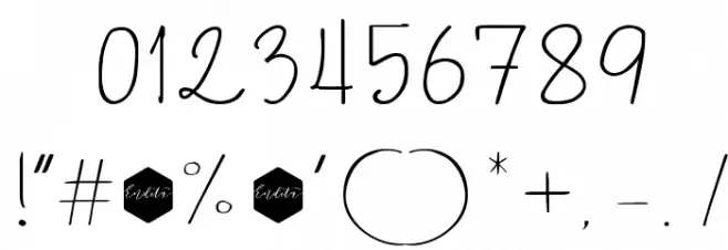 BoulevardScriptDEMO-Regular Font OTHER CHARS