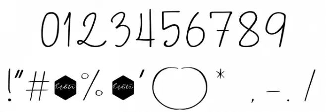 BoulevardScriptDEMO-Regular Font OTHER CHARS