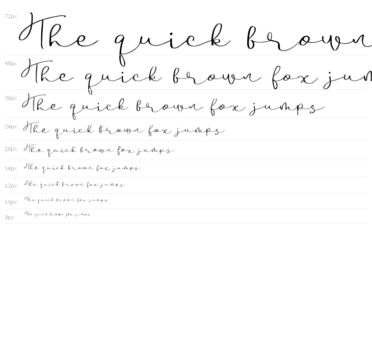 BoulevardScriptDEMO-Regular Waterfall