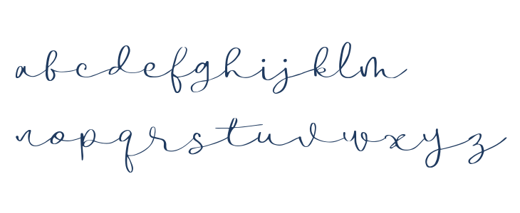 BoulevardScriptDEMO-Regular Lowercase