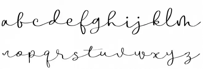 BoulevardScriptDEMO-Regular फ़ॉन्ट लोअरकेस