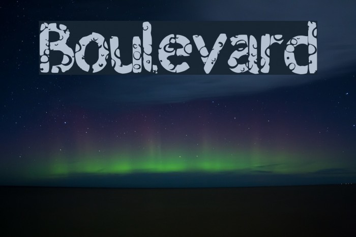 Boulevard Schriftart examples