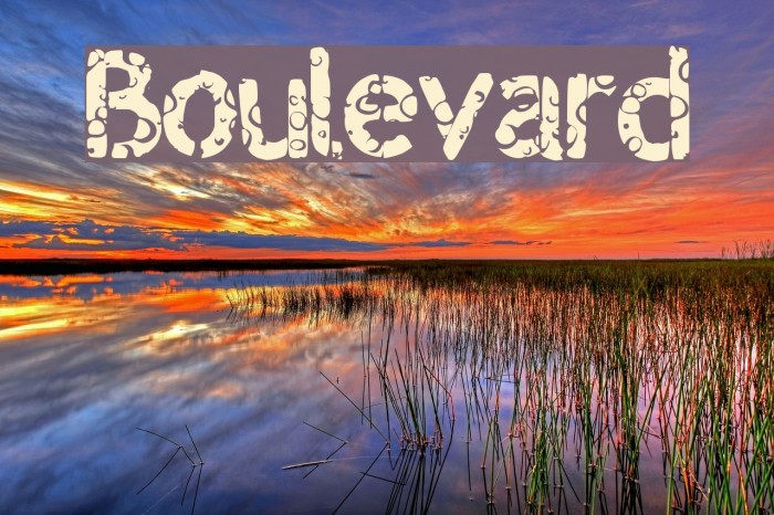 Boulevard Schriftart examples
