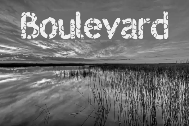 Boulevard Font examples