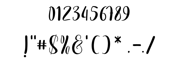 Boullevard Font OTHER CHARS