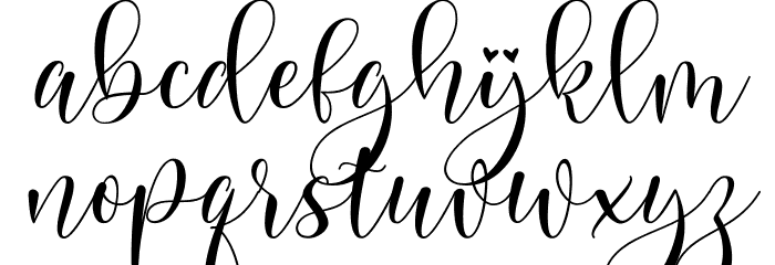 Boullevard Font LOWERCASE