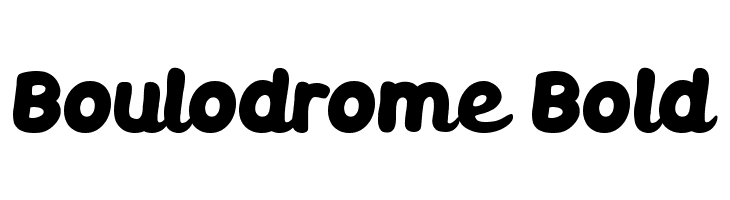 Boulodrome Bold Font