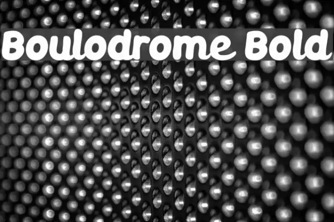 Boulodrome Bold examples