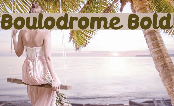 Boulodrome Bold Font examples