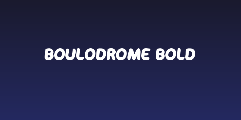 Boulodrome Bold Social Header