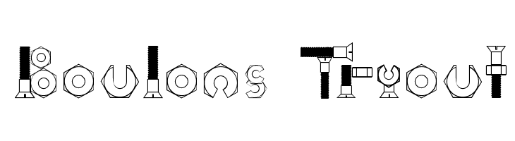 Boulons Tryout Font