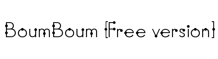 BoumBoum [Free version] フォント