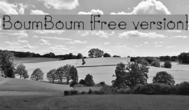 BoumBoum [Free version] フォント examples