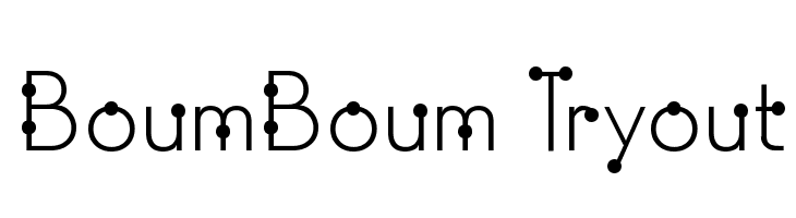 BoumBoum Tryout Font