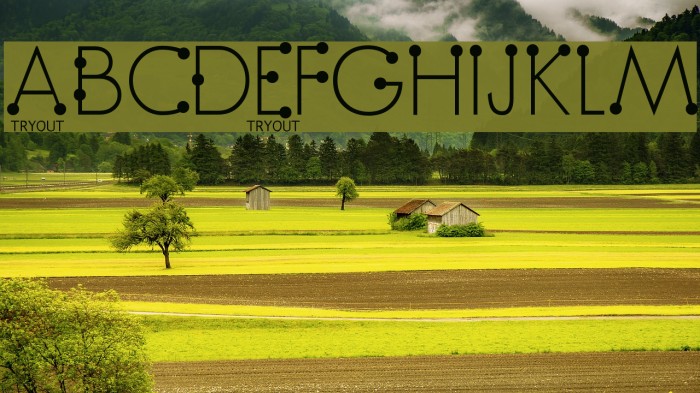 BoumBoum Tryout Font examples