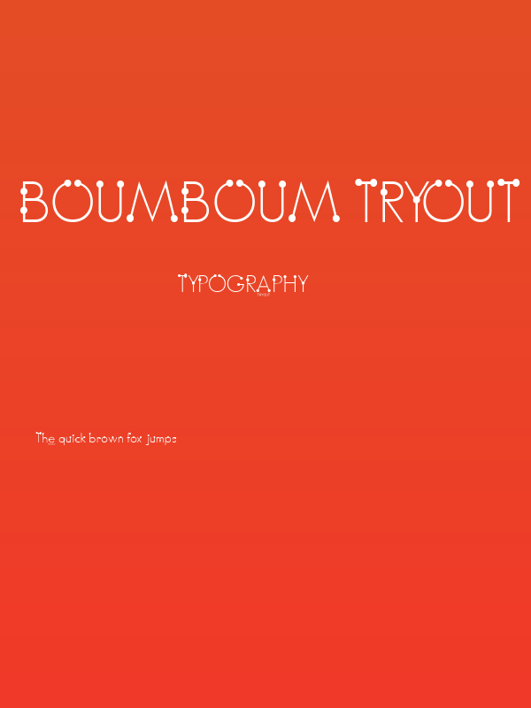 BoumBoum Tryout Poster