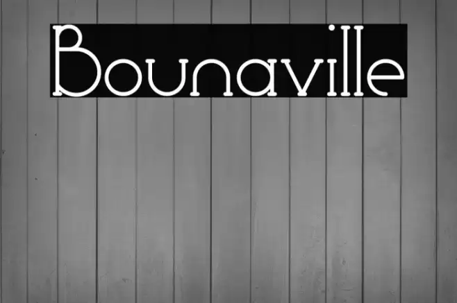 Bounaville Font examples