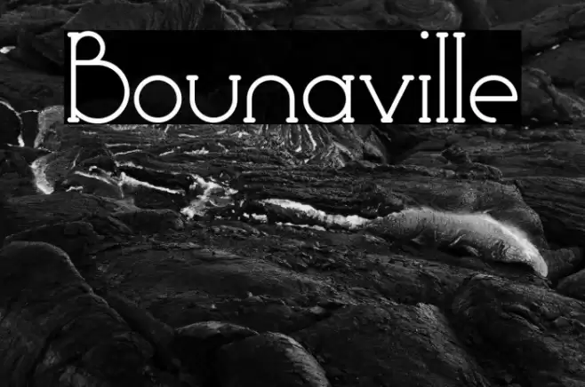 Bounaville Font examples