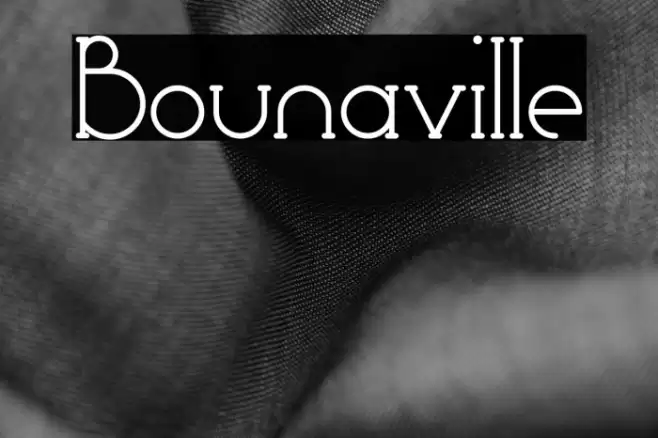 Bounaville Font examples