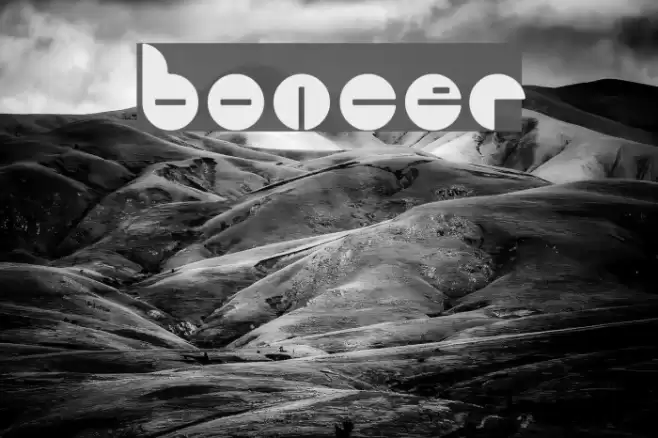 Bouncer Font examples