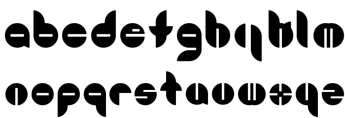 Bouncer Font LOWERCASE