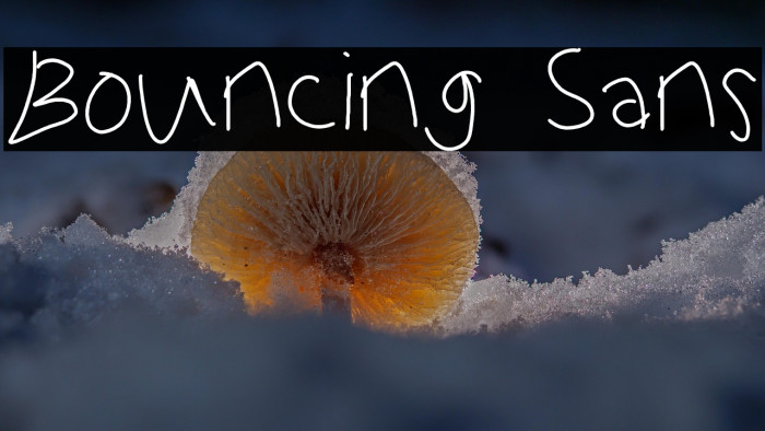 Bouncing Sans Example 1