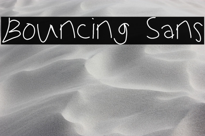 Bouncing Sans Example 3