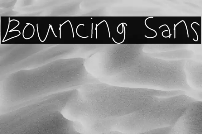 Bouncing Sans  examples