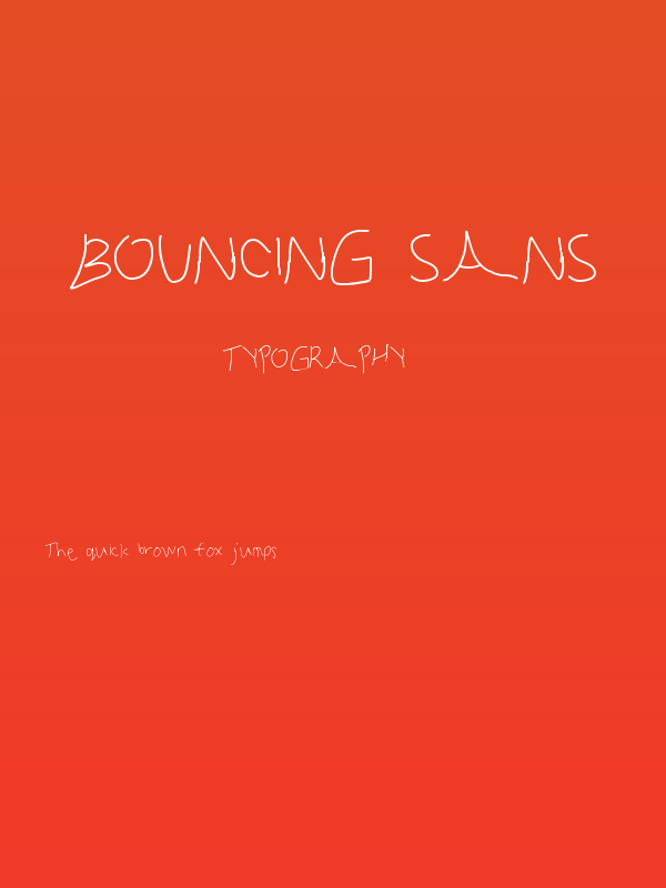 Bouncing Sans Poster
