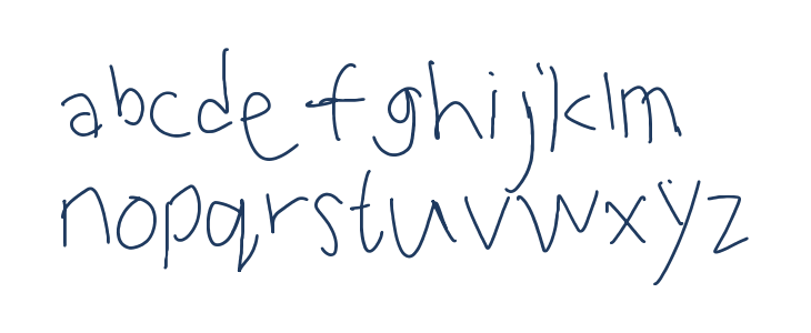 Bouncing Sans Lowercase