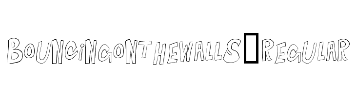 BouncingontheWalls-Regular Font