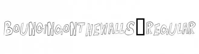 BouncingontheWalls-Regular  Fuentes Gratis Descargar