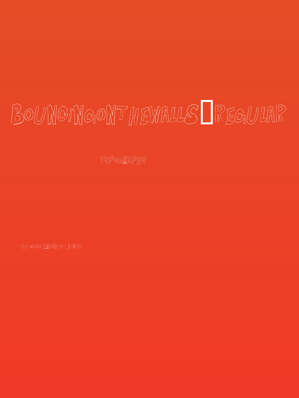 BouncingontheWalls-Regular Poster