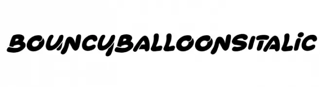Bouncy Balloons Italic  Fuentes Gratis Descargar
