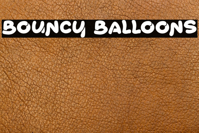 Bouncy Balloons Example 1