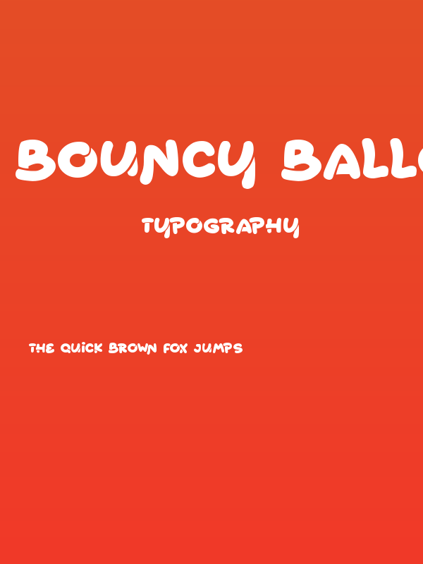 Bouncy Balloons Poster