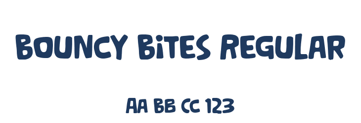 Bouncy Bites Regular Font Preview