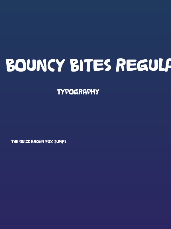 Bouncy Bites Regular Poster