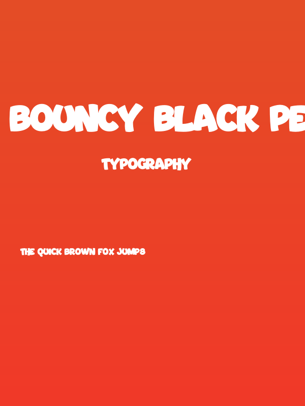 Bouncy Black PERSONAL USE ONLY Poster