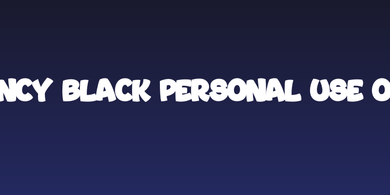 Bouncy Black PERSONAL USE ONLY Social Header