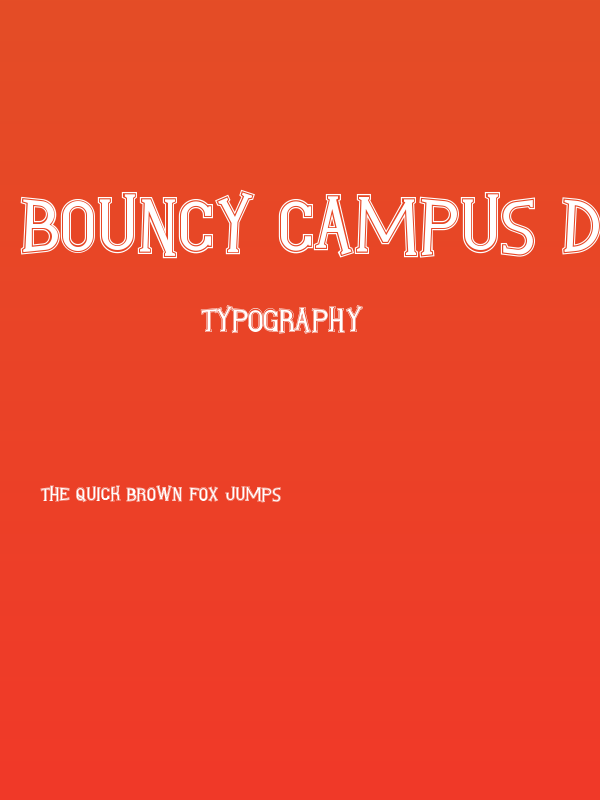 Bouncy Campus Demo Poster