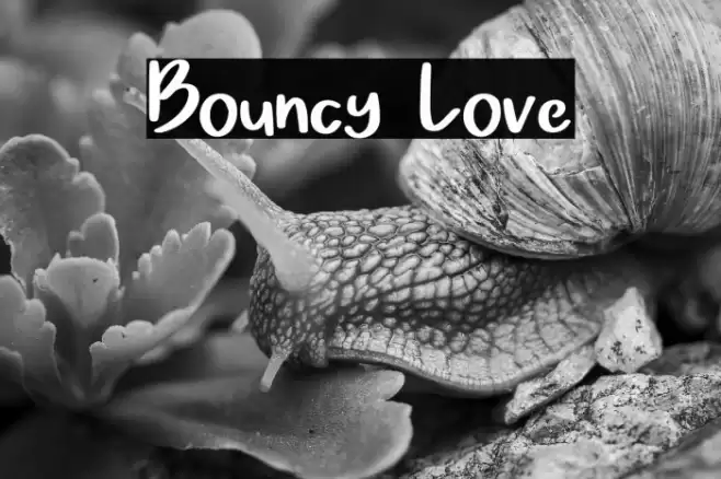 Bouncy Love Font examples