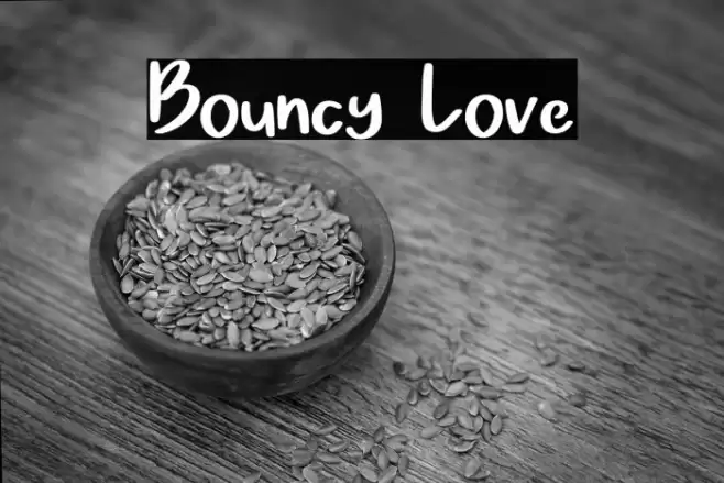 Bouncy Love Font examples