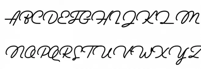 Bouncy Manuscript Fonte MAIÚSCULAS