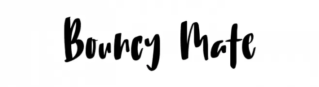 Bouncy Mate Шрифта